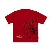Stoned x Ed Hardy : Rhinestone Tiger Dagger Tee Red