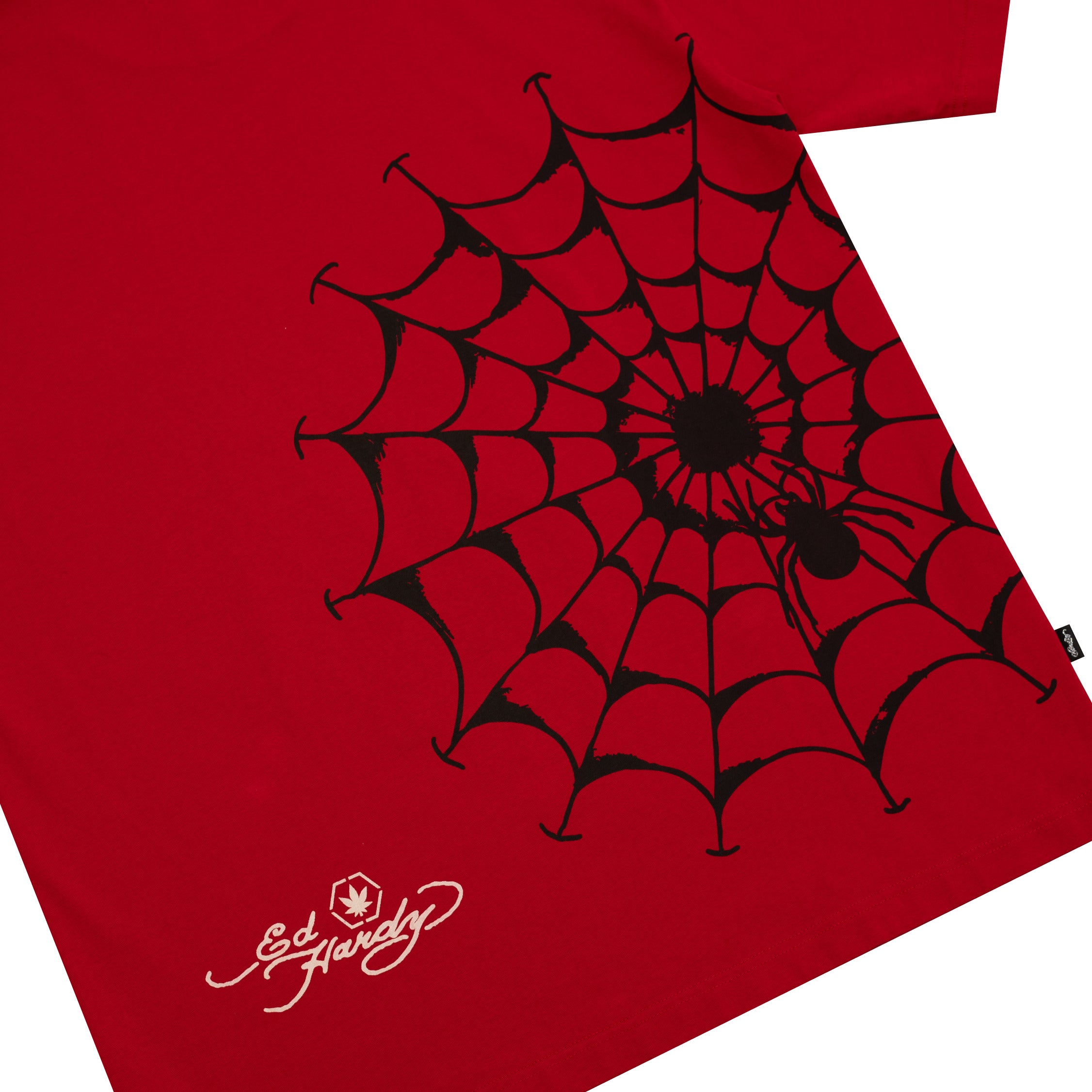 Stoned x Ed Hardy : Rhinestone Tiger Dagger Tee Red