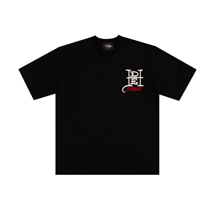 Stoned x Ed Hardy : Trademark Logo Tee Black