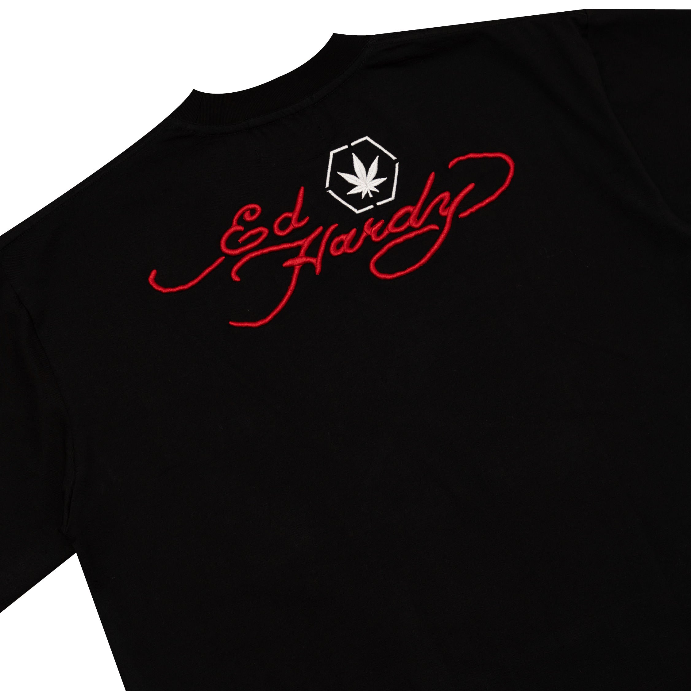 Stoned x Ed Hardy : Trademark Logo Tee Black