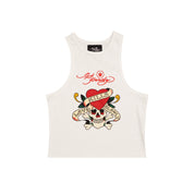 Stoned x Ed Hardy : Love Kills Slowly Women's Singlet White