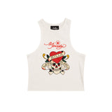 Stoned x Ed Hardy : Love Kills Slowly Women's Singlet White