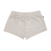 Stoned x Ed Hardy : Rhinestone Womens Shorts Grey