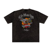 Stoned x Ed Hardy : Brave Hearts Eagle Wash Tee