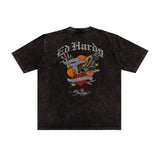 Stoned x Ed Hardy : Brave Hearts Eagle Wash Tee