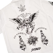 Stoned x Ed Hardy : Tattoo Printed Shirt White
