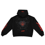 Stoned x Ed Hardy : Black Widow Zip Up Hoodie