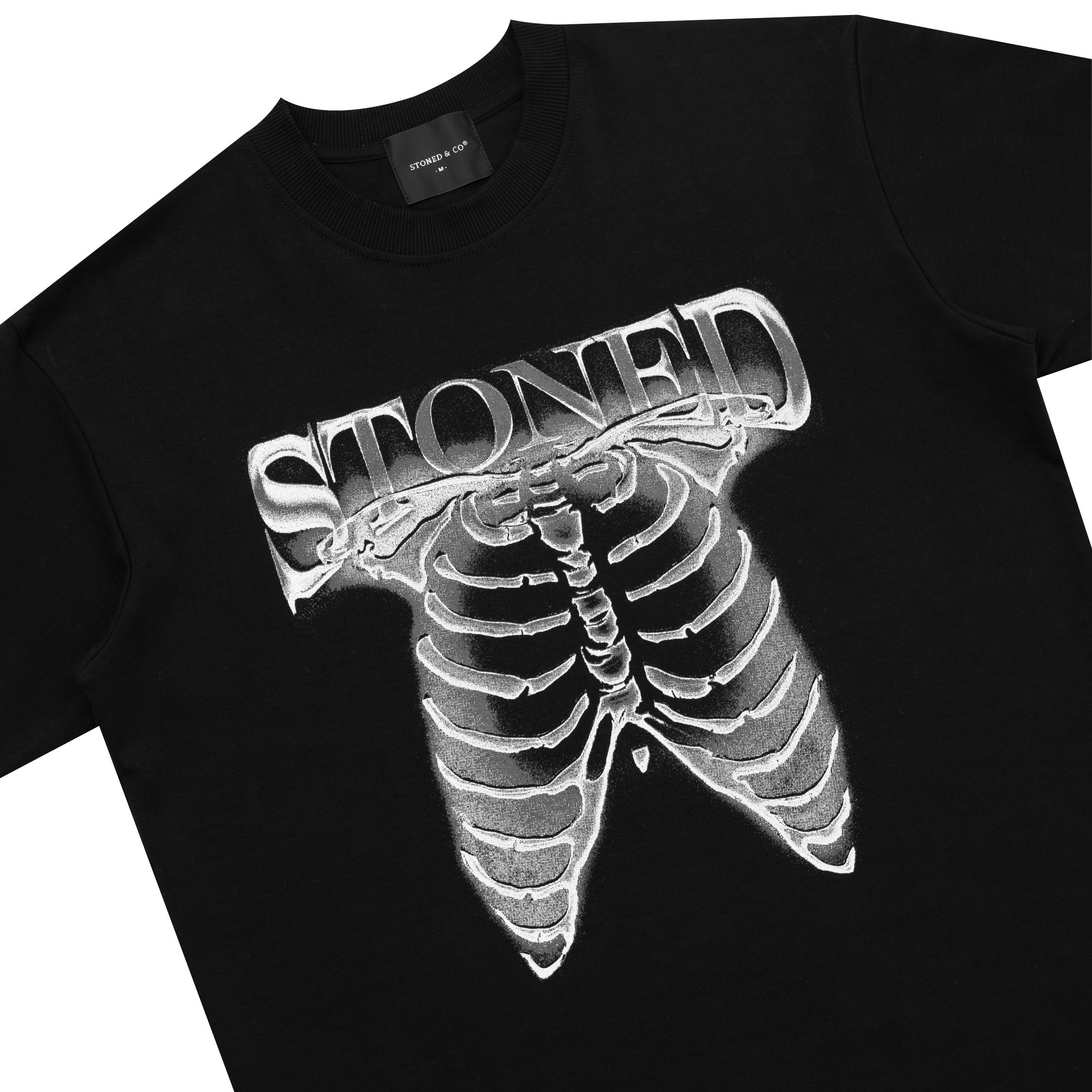 Stoned : Monochrome Ribcage Black