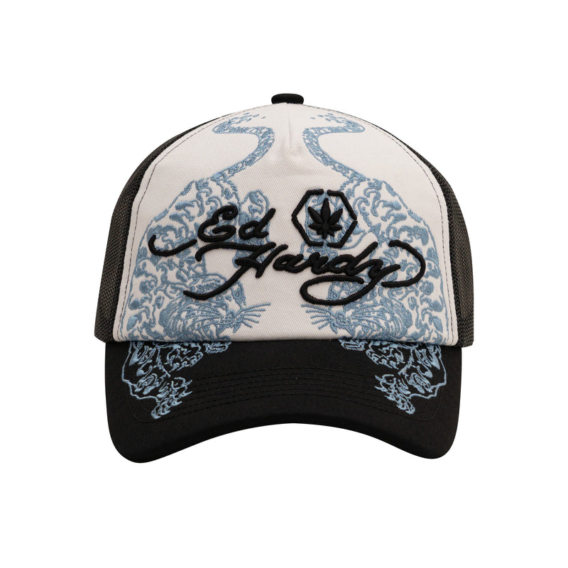 Stoned x Ed Hardy : Double Tiger Trucker Cap