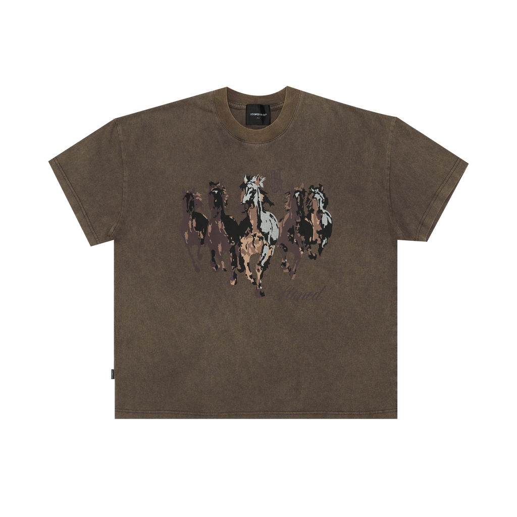 トップス house on the hill L/S Tee (Brown Horse) Shirts Horse トップス house on the hill L/S Tee (Brown Horse) Shirts Horse