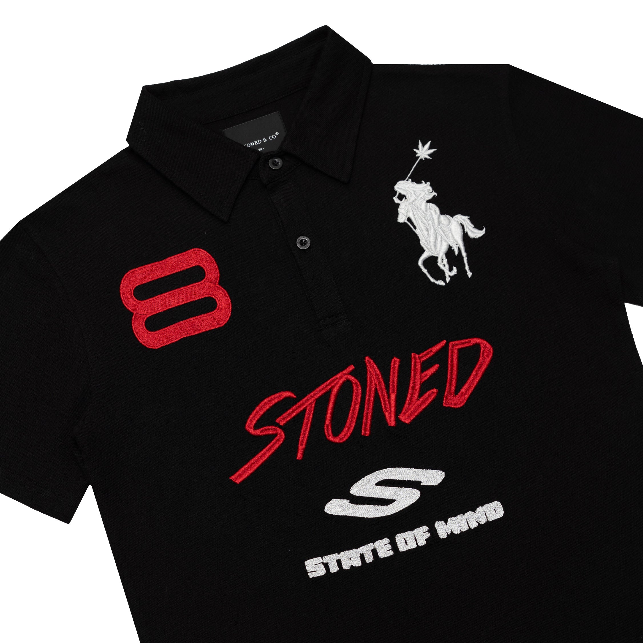 Dark Horse : Eight Women Polo Shirt Black
