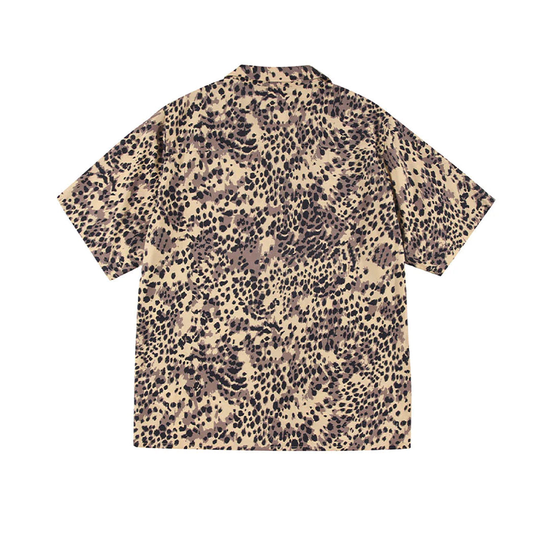 Supplier : Leopard Open Collar Shirt Brown