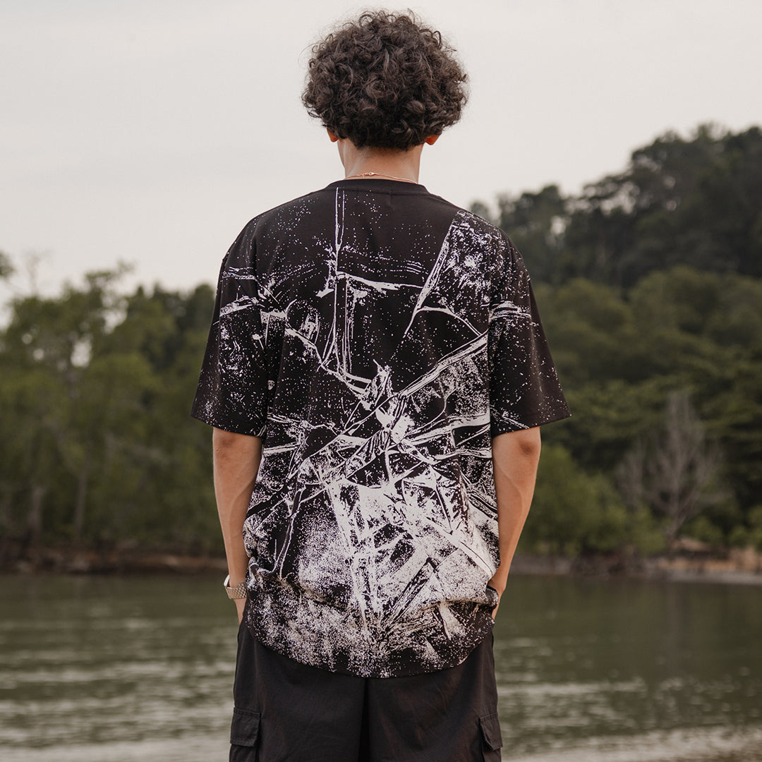 Blessed25 : Shattered Tee Black