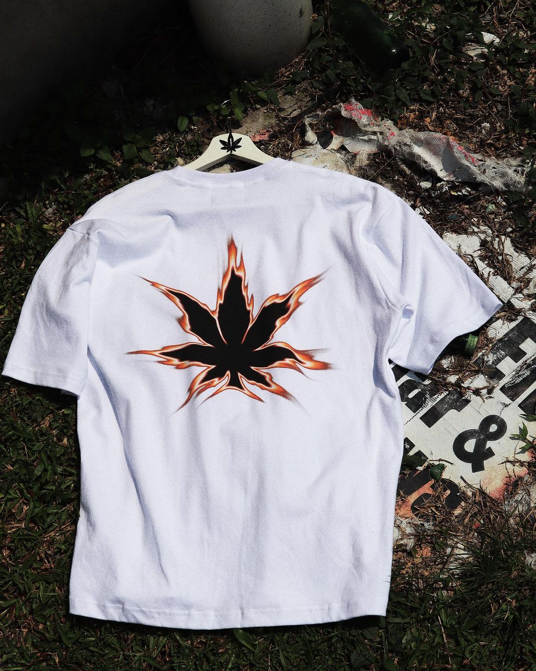 Stoned Voice : Flame Tee White