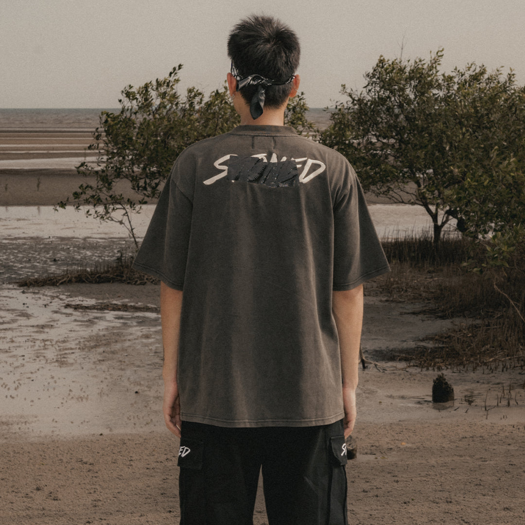 Void : Stamp Genetic Washed Tee Black