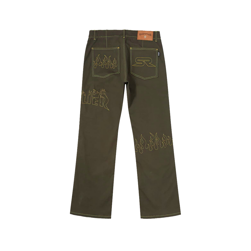 Supplier Stitch Flare Pants Khaki Stoned Co Group supplier-stitch-flare-pants-khaki-stoned-co-group