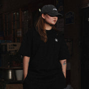 Stoned Basic : Hexagon Patch Tee Black