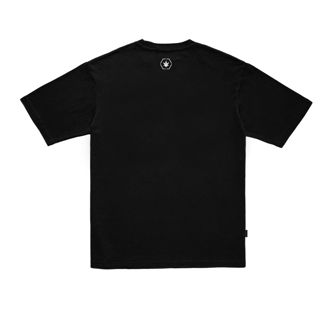 Stoned Blessed : Reflective Logo Tee Black