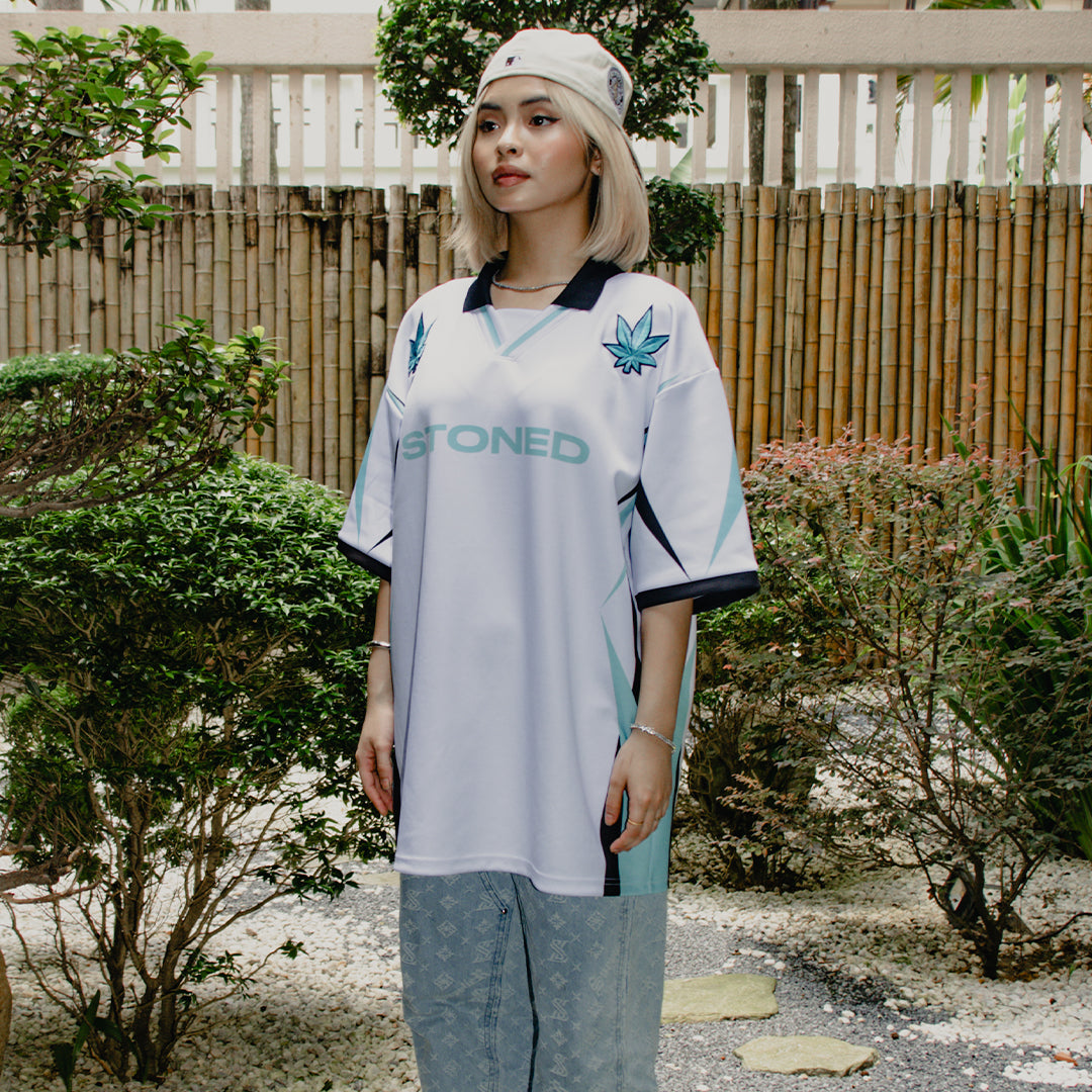 Stoned Classic : Retro UIP Jersey White Tiffany (Available on Stoned® TikTok only)