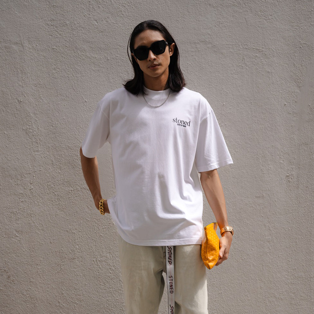 Stoned Originals : Basic Logo Tee White