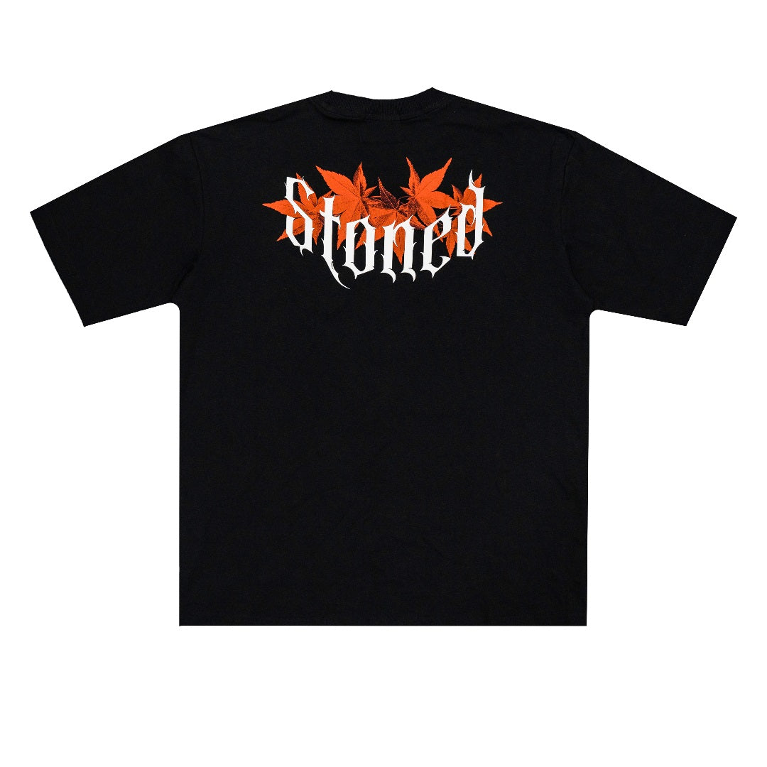 Stoned Retro : Intense Maple Tee Black