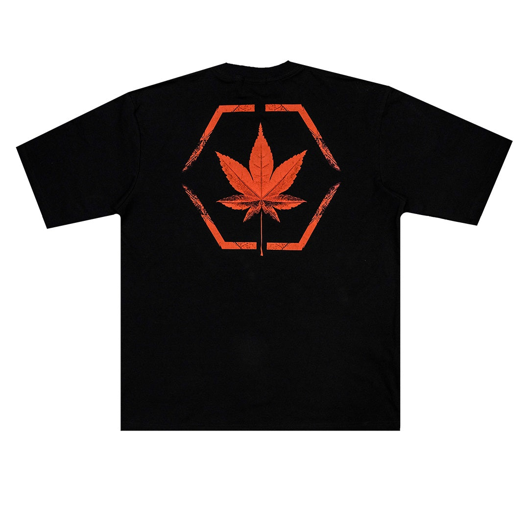 Stoned Retro : Maple Tee Black