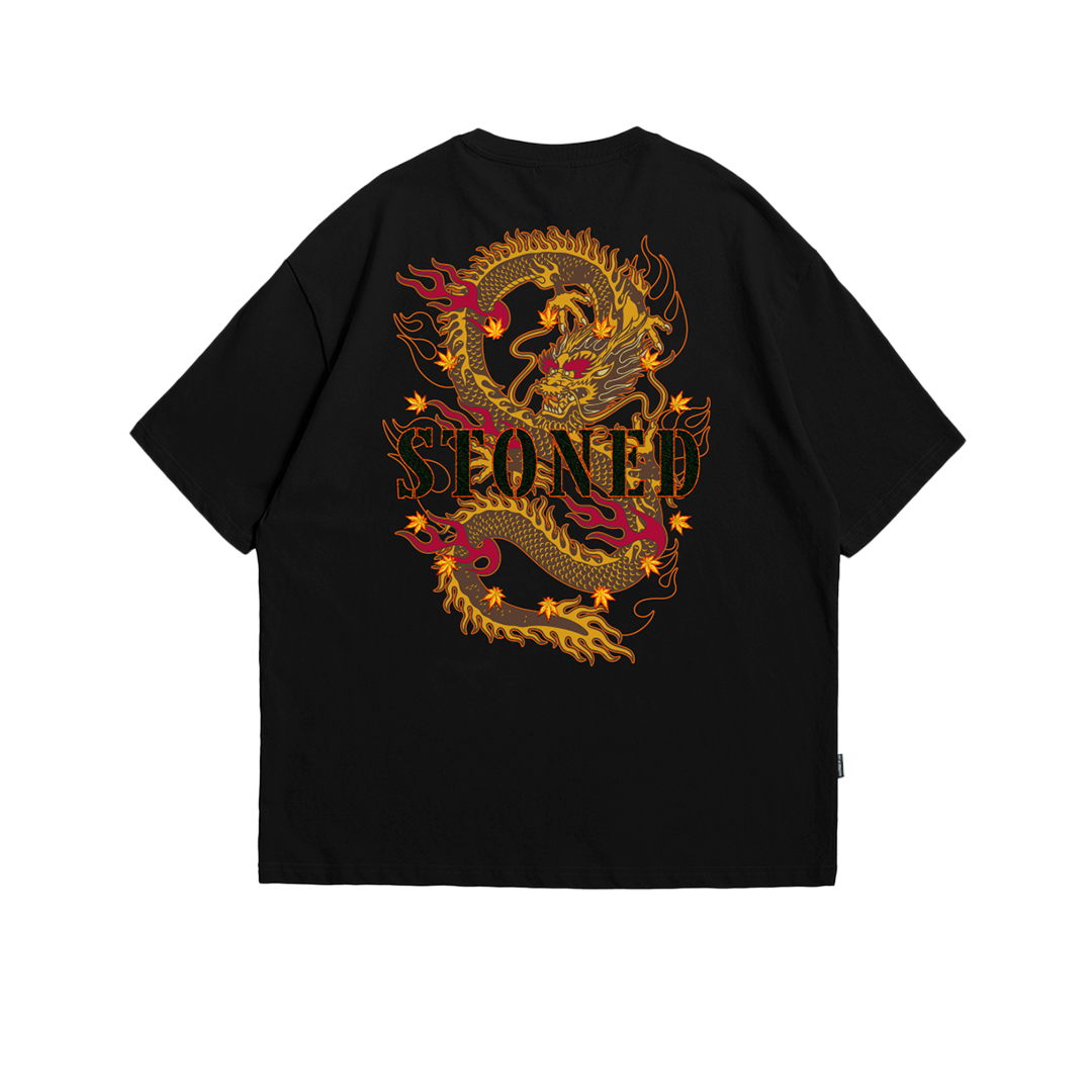 Stoned Rising Naga : Dynasty T-Shirt Black