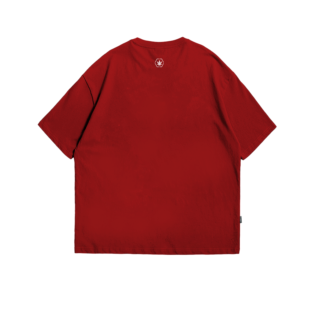 Stoned Rising Naga : Lucky Red Varsity Logo T-Shirt