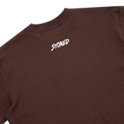 Stoned : Serif Logo Tee Brown
