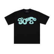 Stoned : Tiffany Bubble Logo Tee Black