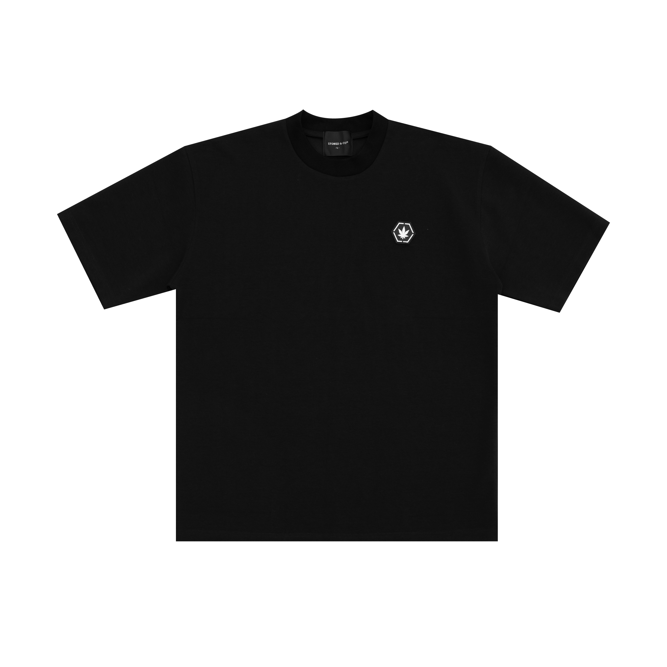 Stoned_Basic_Hexagon_Patch_Tee_Black_01.png