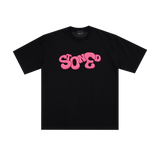 Stoned : Pink Bubble Logo Tee Black