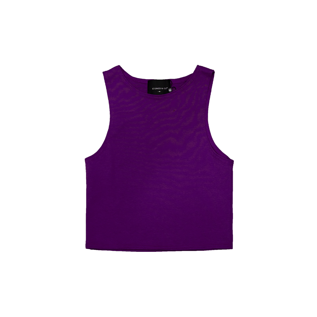 Stoned : Purple Tank Top