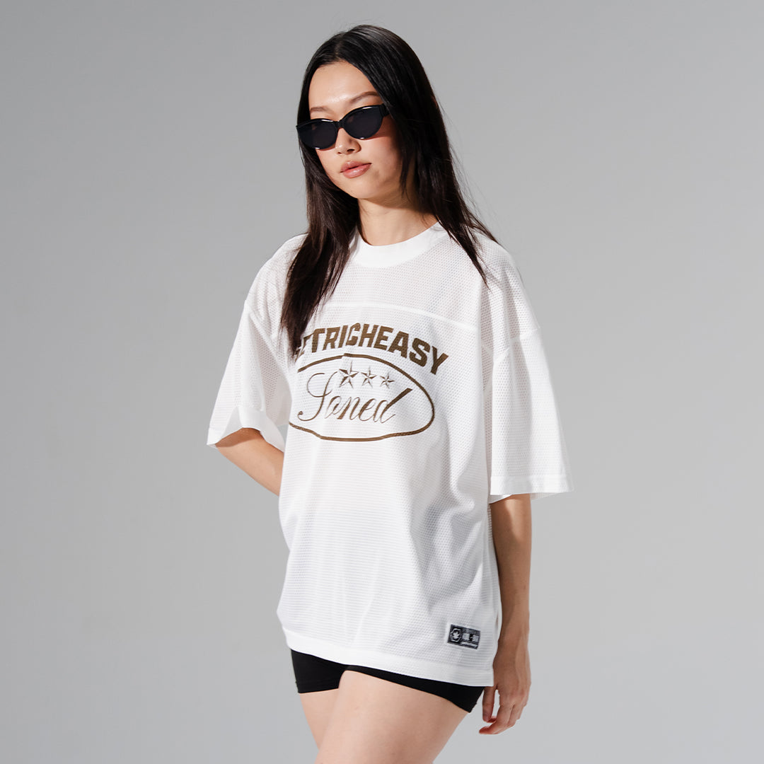 Stoned x GRE : Mesh Jersey White