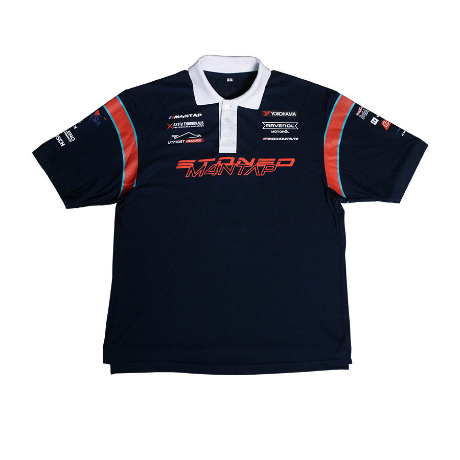 Stoned x M4NTAP : Driver Polo Tee Blue