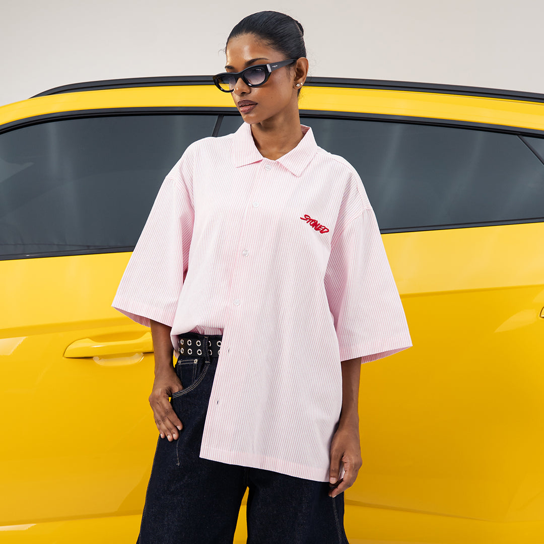 EOT : Stripe Shirt S/S Pink