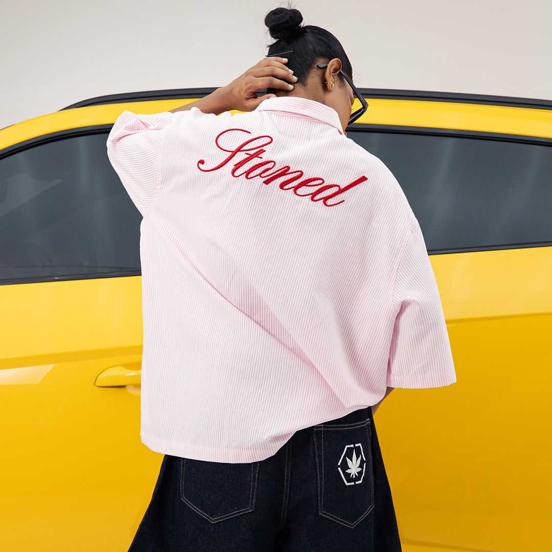 EOT : Stripe Shirt S/S Pink