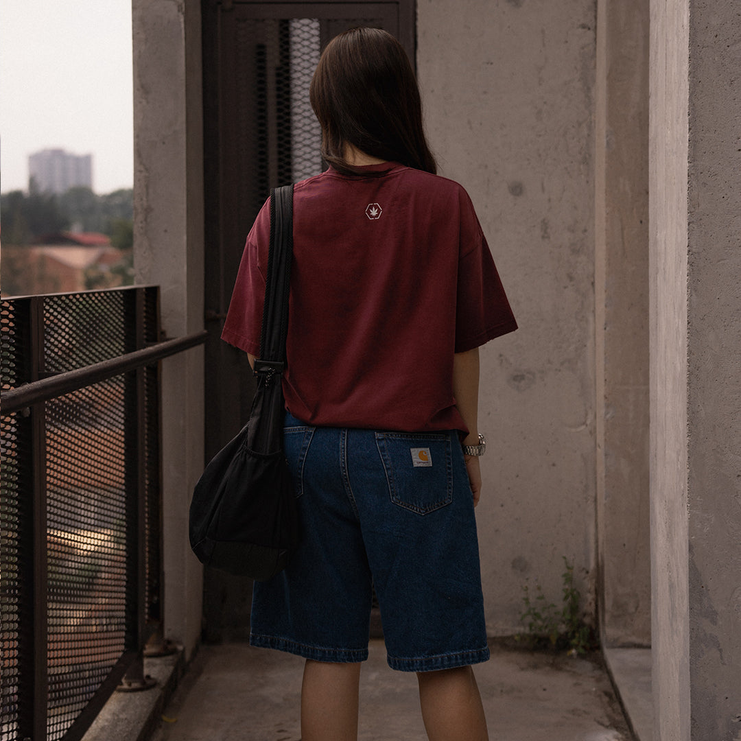 Euphoria : Washed Tee Maroon