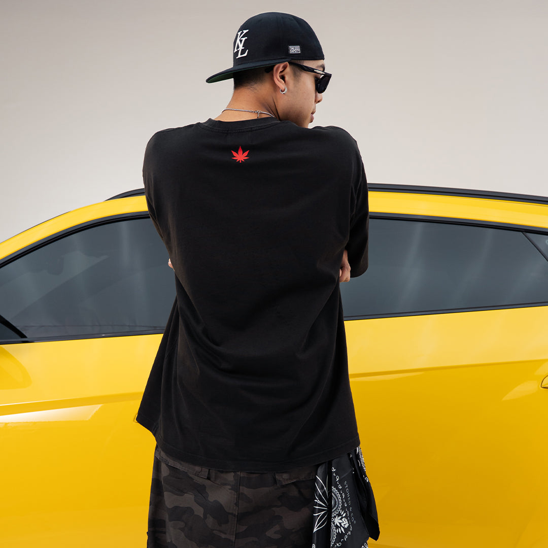 EOT : Twin Tower Washed Tee Black