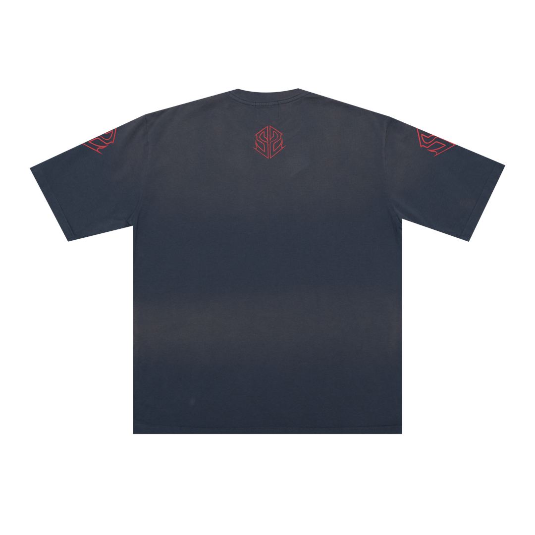 WBB25 : SS Metal Tee Washed Navy