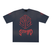 WBB25 : SS Metal Tee Washed Navy