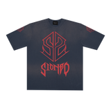WBB25 : SS Metal Tee Washed Navy