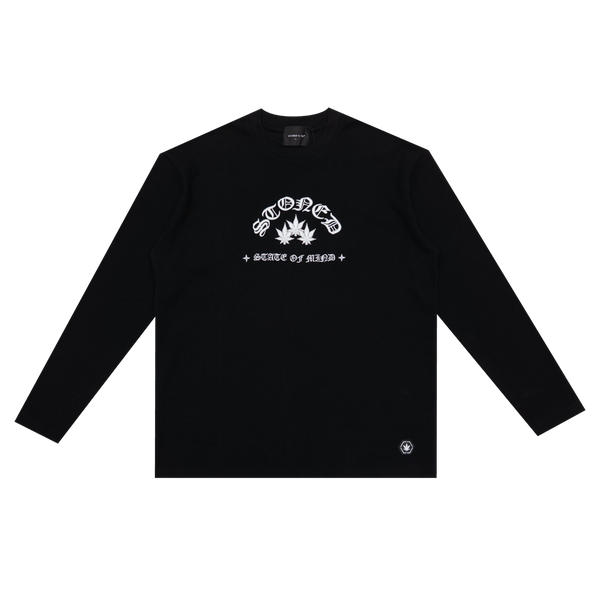 【BUTTER GOODS】 Basic Waffle L/S Tee, Black Basic Waffle L/S Tee, Black – Butter Goods