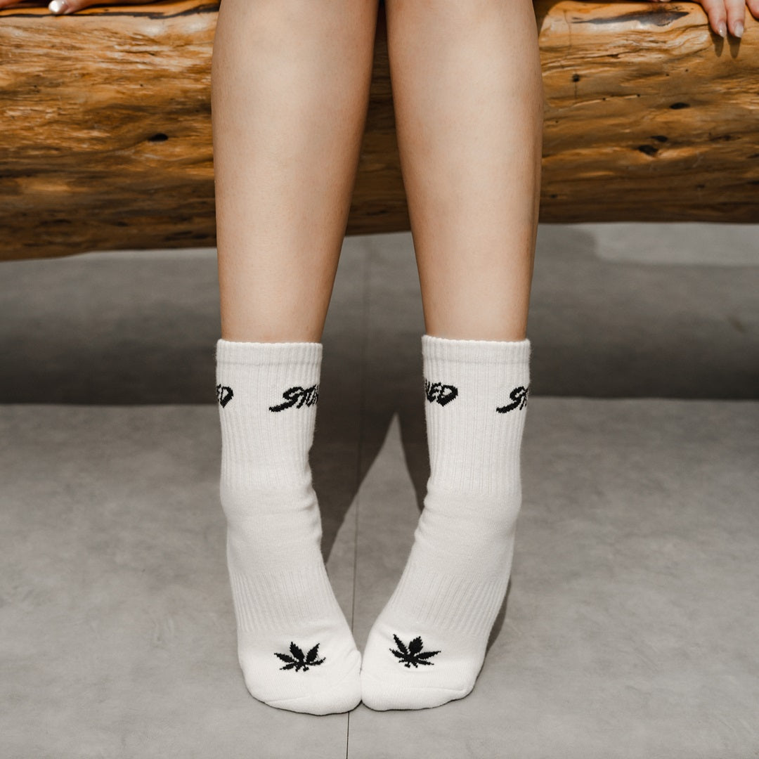 Stoned : Genetic Socks White Black