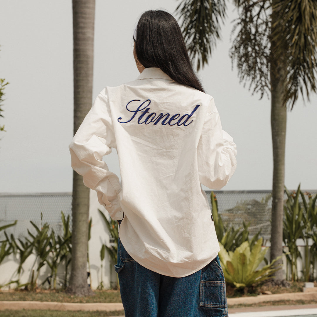 Blessed25 : White L/S Shirt White