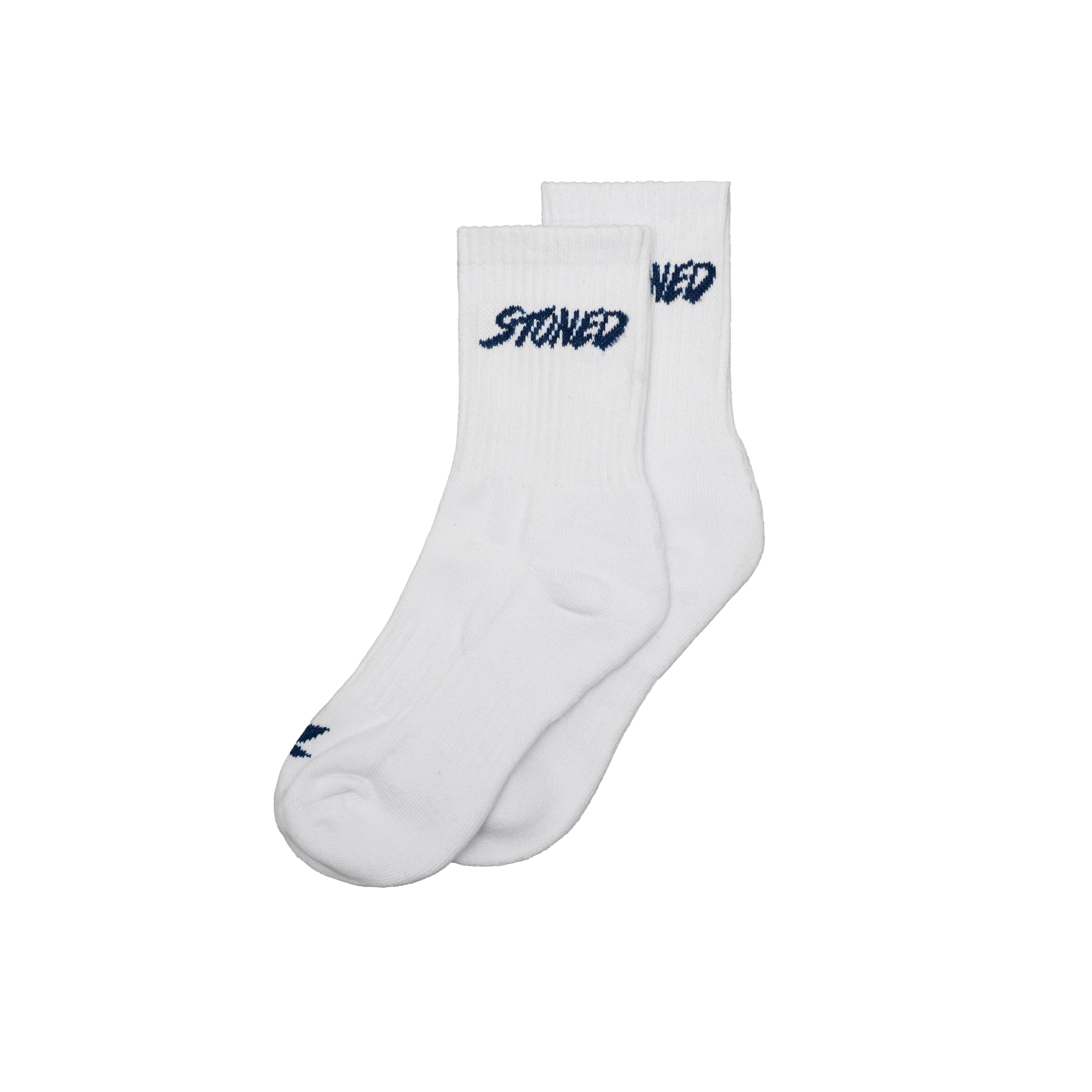 Stoned : Genetic Socks White Navy