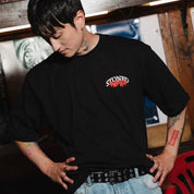 Stoned : Orange Maple Tee Black