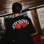 Stoned : Orange Maple Tee Black