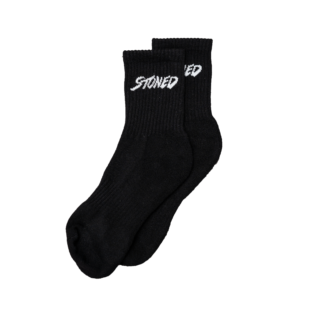 Stoned : Genetic Socks Black White