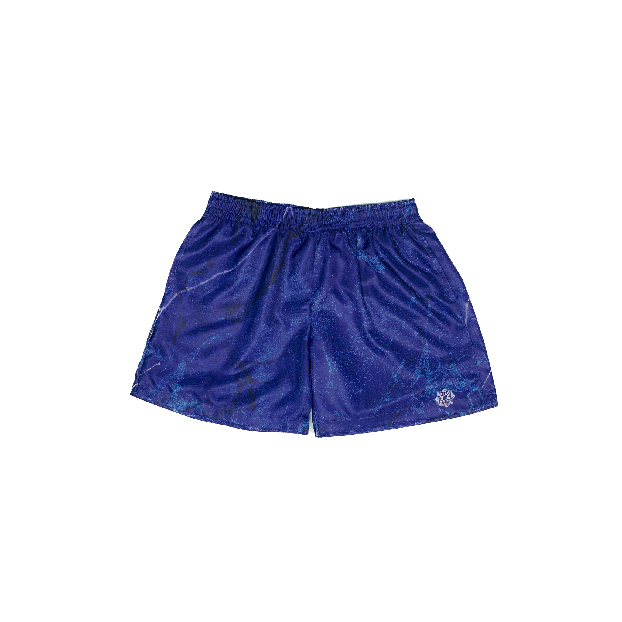 Stoned Blessed : Marble Shorts Blue